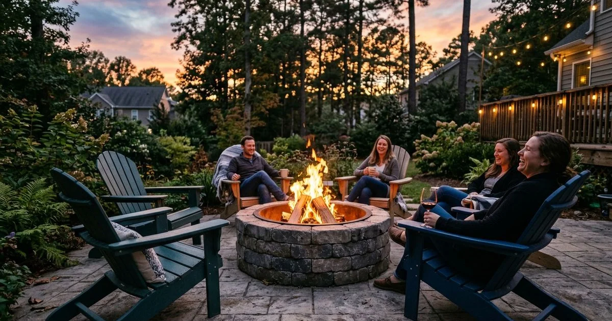 Backyard fire pit design ideas for Raleigh homeowners
